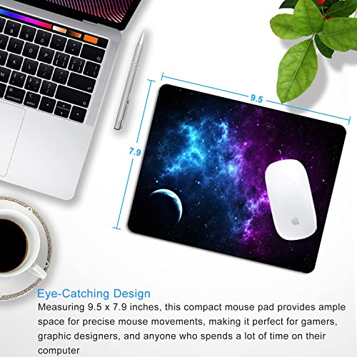 Shalysong Mouse Pad Personalized Design Galaxy Computer Mousepad, Washable Non-Slip Rubber Mousepad 9.5 X 7.9 Inch #TOP1