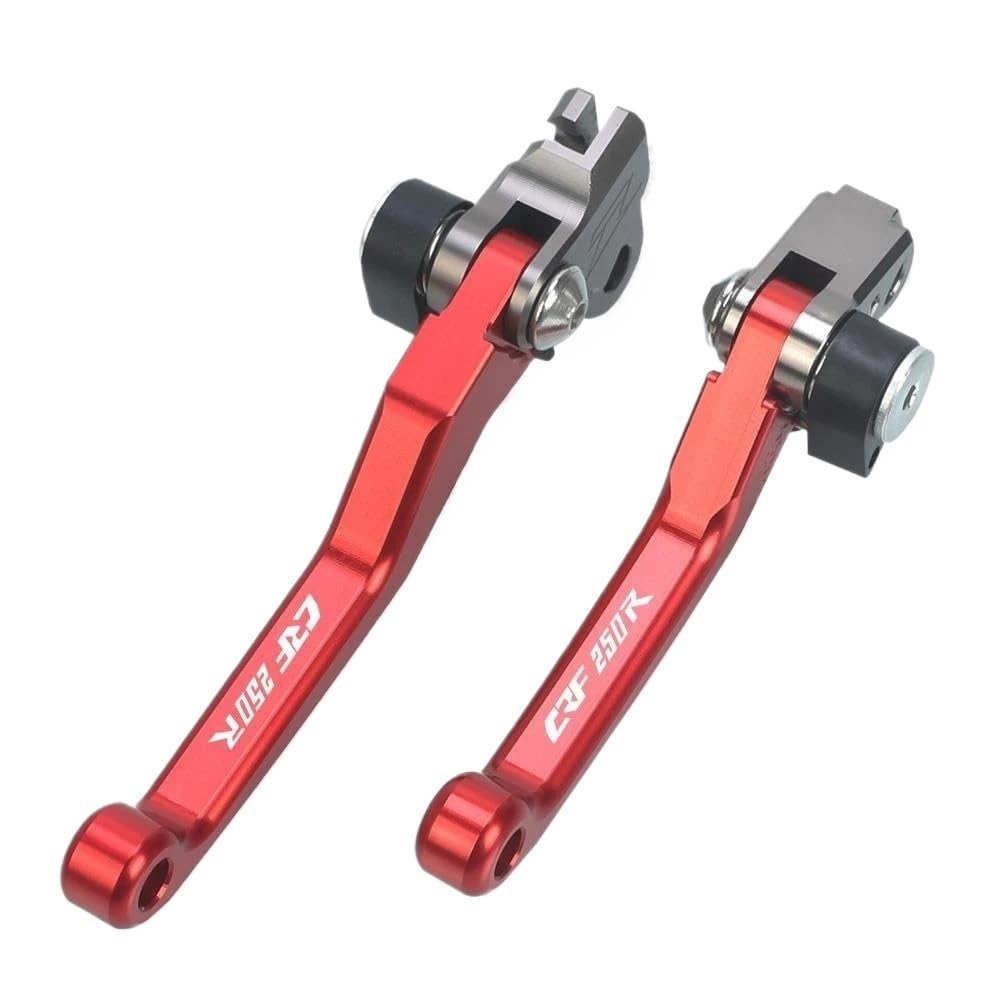 ZDGxfhSRH Motorcycle Brake Clutch Levers for Ho&n&da CRF250R CRF 250R 2004 2005 2006 Pivot Brake Clutch Levers Motorcycle Parts Brakes Handle CRF250 R(A Pair red)