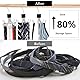 YUXIANLB 2 Stück Gürtel Aufbewahrung, Gürtel Organizer, 360 Grad Drehbarer Metall Gürtelbügel Gürtelhalter Organizer Kleiderschrank Kleiderbügel Platzsparend, für Socken, Handschuhe, 6 Haken