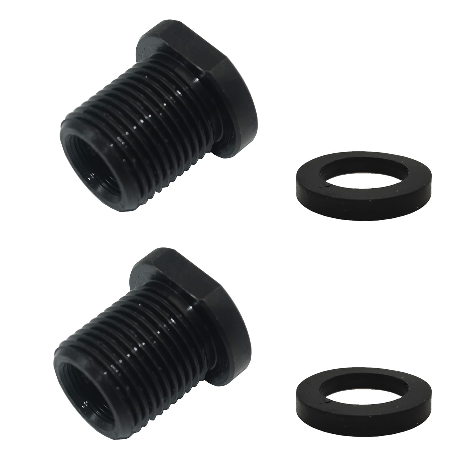 Hex Thread Adapters - 2 Pack with Washers -8