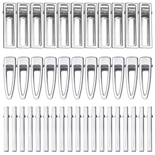 Bskifnn 60PCS Hair Clips for Silicone Resin Molds, DIY Hair Bow Clips Pearl Hairpin Hair Accessories for Girls and Women (Silver)