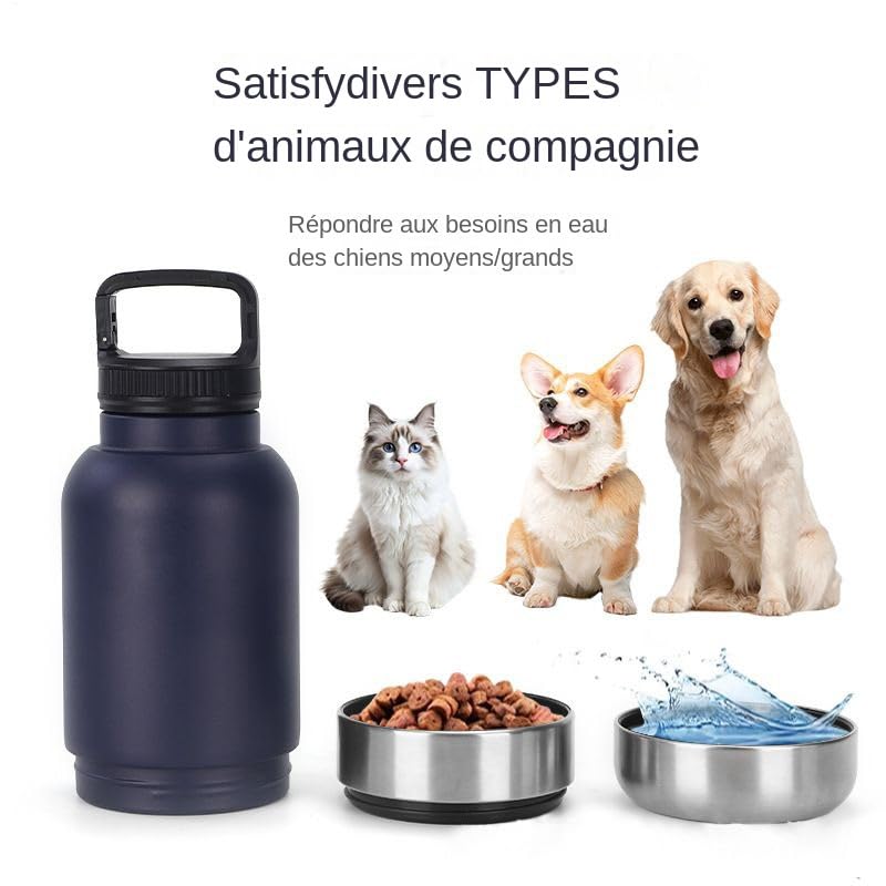 Tasse abreuvoir pour chien récipient chiot extérieur et appartement - 7