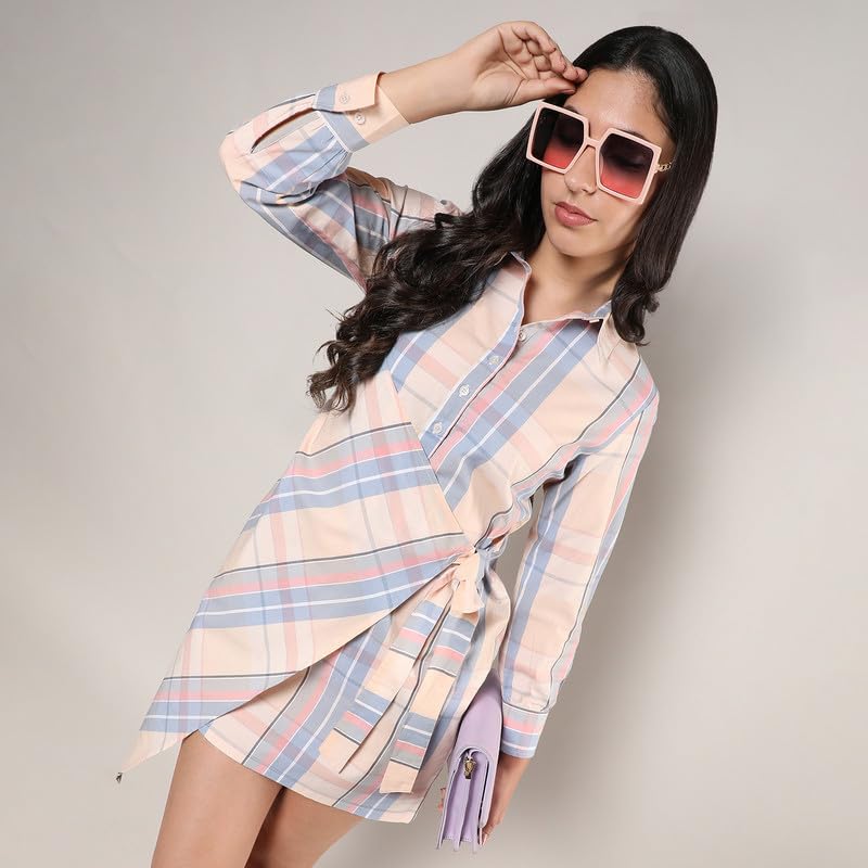 Image of PINACOLADA Women's Dress for Casual Wear | Round Neck | Sleeveless | Regular Fit | Zipper Closure | Dress Crafted with Comfort Fit for Everyday Wear