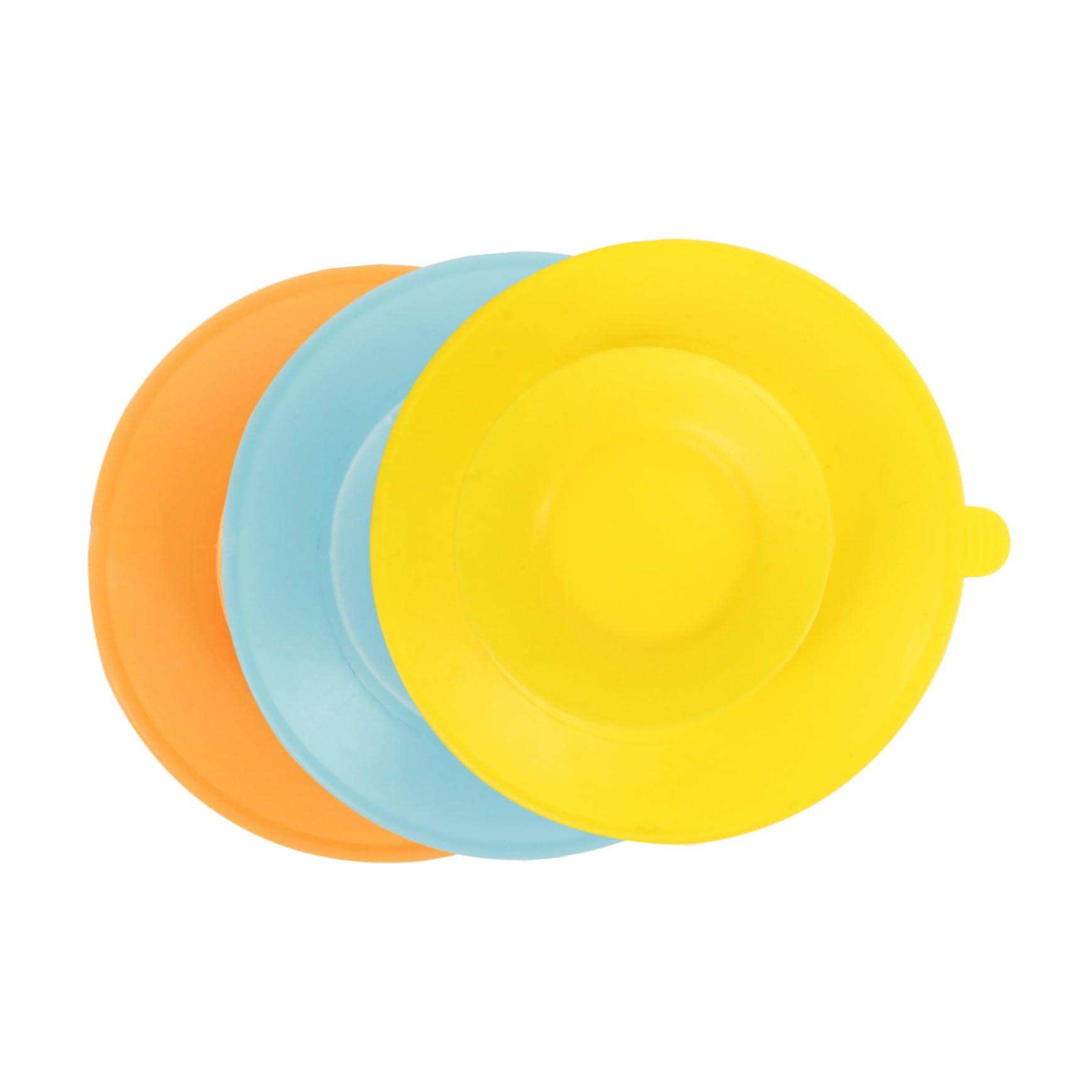 BESTonZON Heavy Duty Suction Cups for Plates 2-Sided Suction Pads Silicone Tableware Sucker Safe Mealtime Solution
