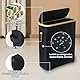 TEHEO 45L Toilettenpapier Aufbewahrung Korb mit Deckel - Klorollenaufbewahrung Groß Schwarz - WC Papier Aufbewahrung Wasserdicht für 18 bis 24 Rollen - Bambus Toilet Paper Organizer