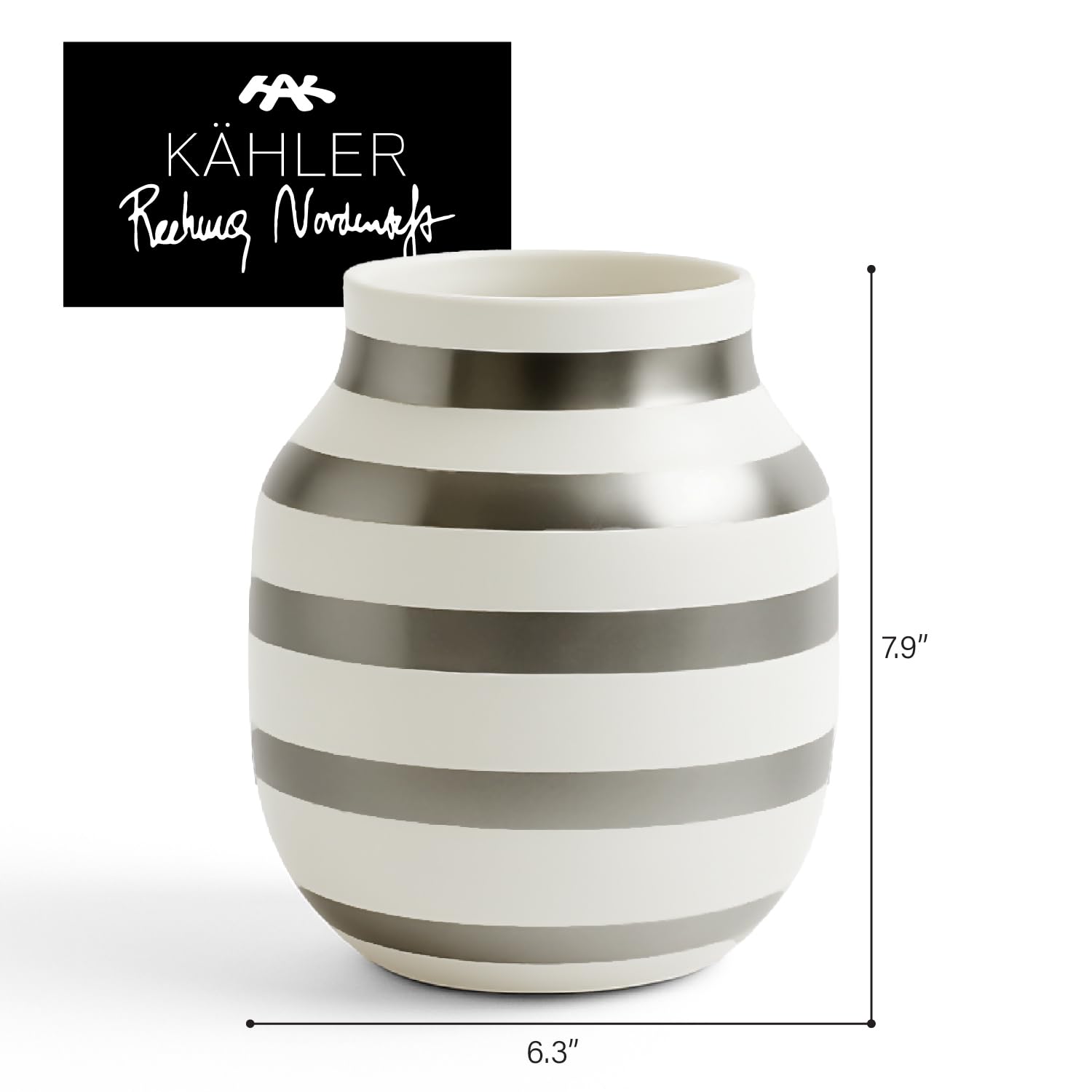 Amazon.co.jp: Kahler ケーラーOmaggio Vase オマジオ フラワーベース