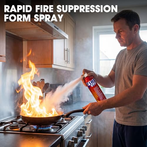 Image of 2 /4-Pack Fire Extinguisher with Mount Brackets,Portable for Home Kitchen Car Boat,BBQ -Multi-Purpose Protection (2-Pack Fire Extinguisher)