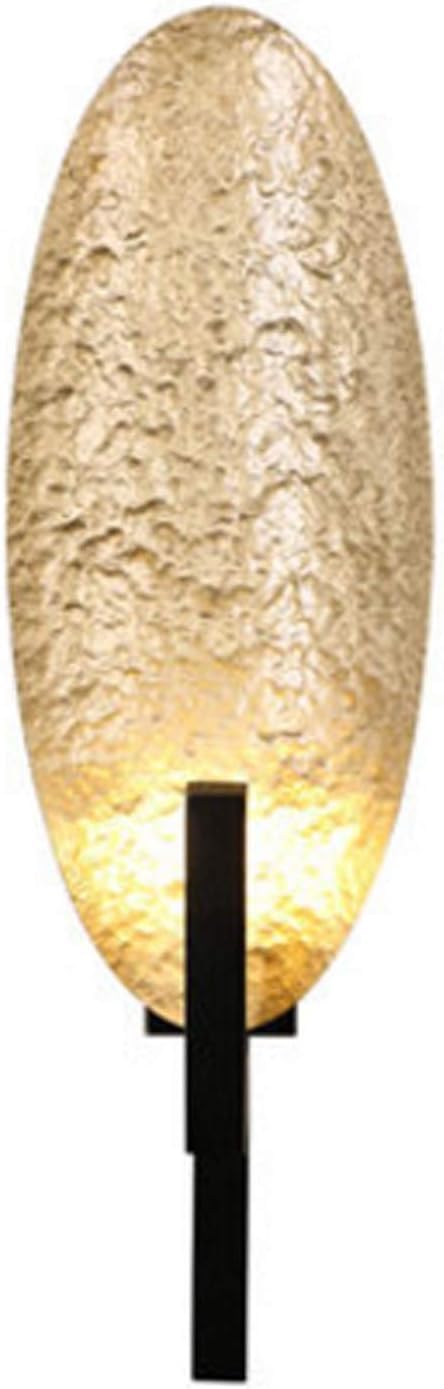 YNIYUJKL Wall Lamp, Modern Wall Bedroom Bedside Corridor Aisle Home Creative All-Copper Background Wall Lamp
