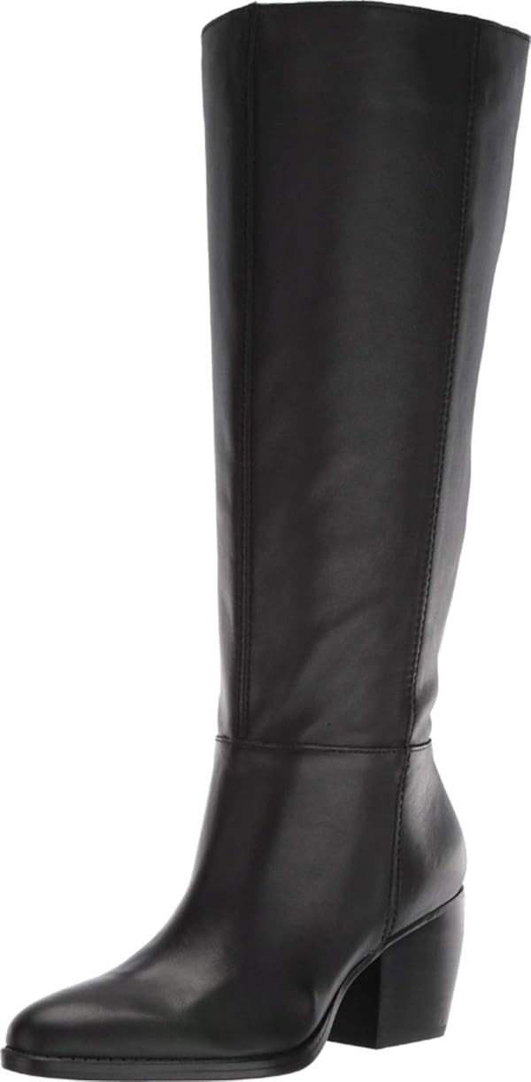 Naturalizer Women's FAE Shaft Knee High Boot, Black Leather Wide Calf, 12 by Naturalizer - Used condition - CA$106.93