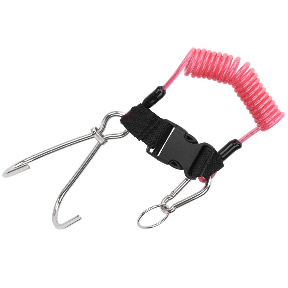 Crochet De Plongée En Acier Inoxydable Avec Corde à Ressort (transparent