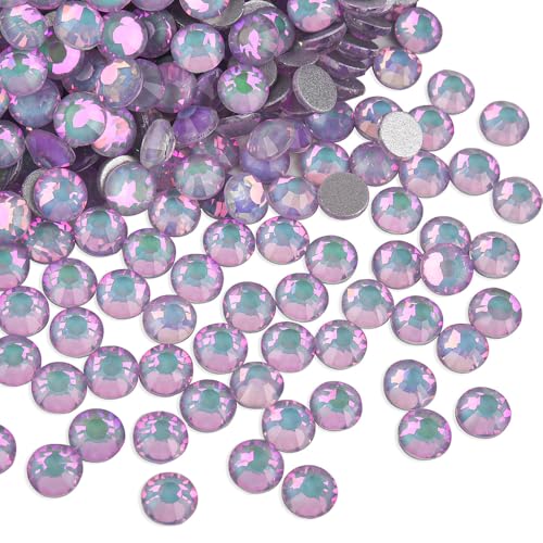 Image of Rhinestones for Crafting Nails 2.8mm SS10 Pinkish Opal 1440pcs | Non Hotfix Round Crystal Bedazzler Gemstones for Clothing Drop Earrings,Bridesmaid Dress,Flats,Eye Gems,Bag,Hair Stick