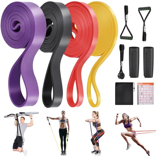 Fentar Widerstandsbänder Krafttraining, Fitnessbänder mit 4...