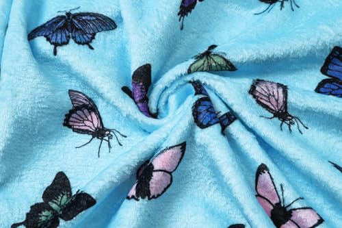 Image of Umeyda Girls Fleece Hooded Robes, Warm Printed Bath Robe for Kids Soft Fuzzy Bathrobe for Gifts