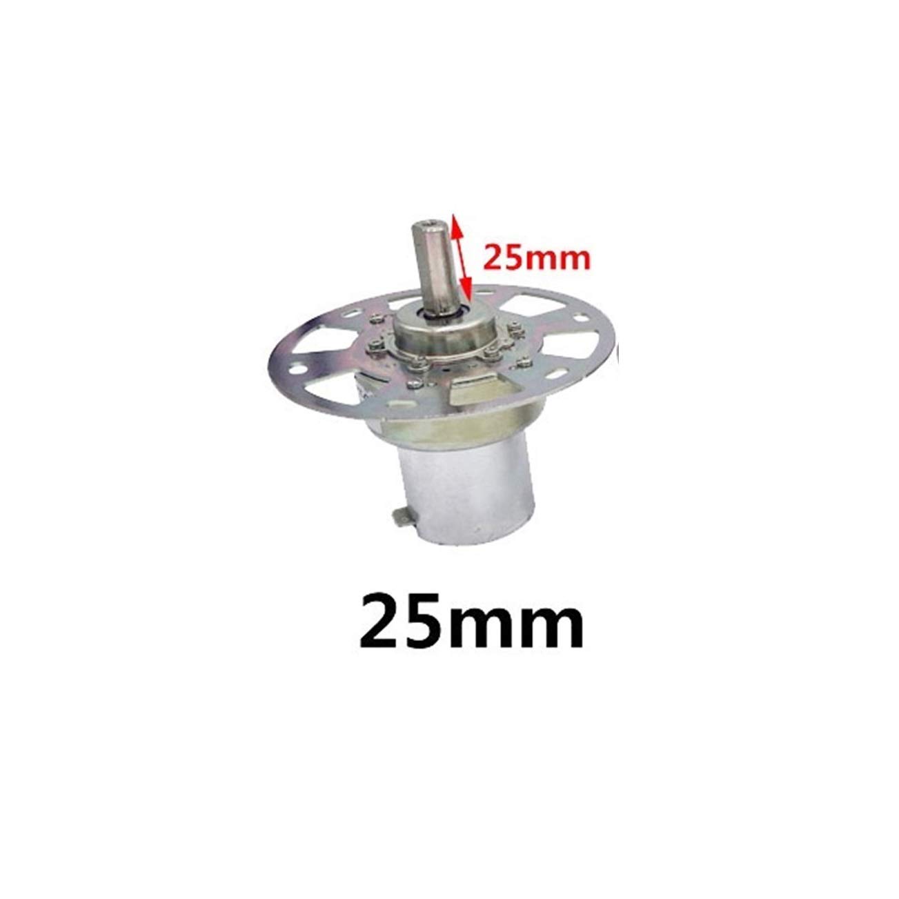 Lruirui-Moteur DC ZD-3KT / 5KT-G SVC Régulateur de Tension SVC Moteur d'engrenage 12V DC, DWK 8RPM 38ZY25 / 38ZY13 3km, Pièces de Bricolage (Speed(RPM) : Length 25mm)