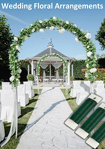 green floral wire 3 pack 117 yards 22 gauge flexible paddle wire for crafts christmas wreaths treegarland and floral arrangements