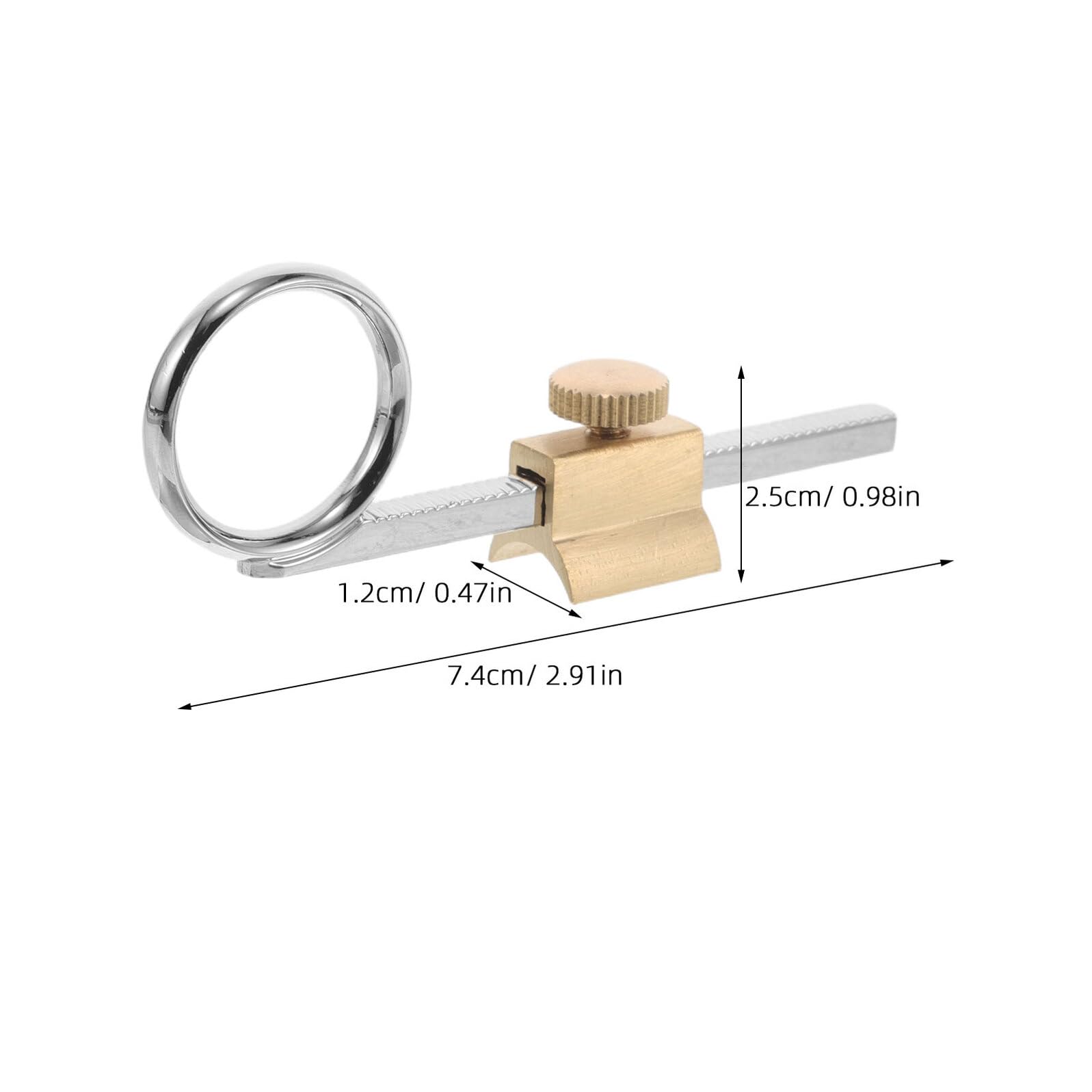 HEMOTON 2 Pièces Anneau de Traction Design Ergonomique Léger en Métal Argenté Accessoire Indispensable pour Trompette et Cornet pour Pratique Jazz et Performance