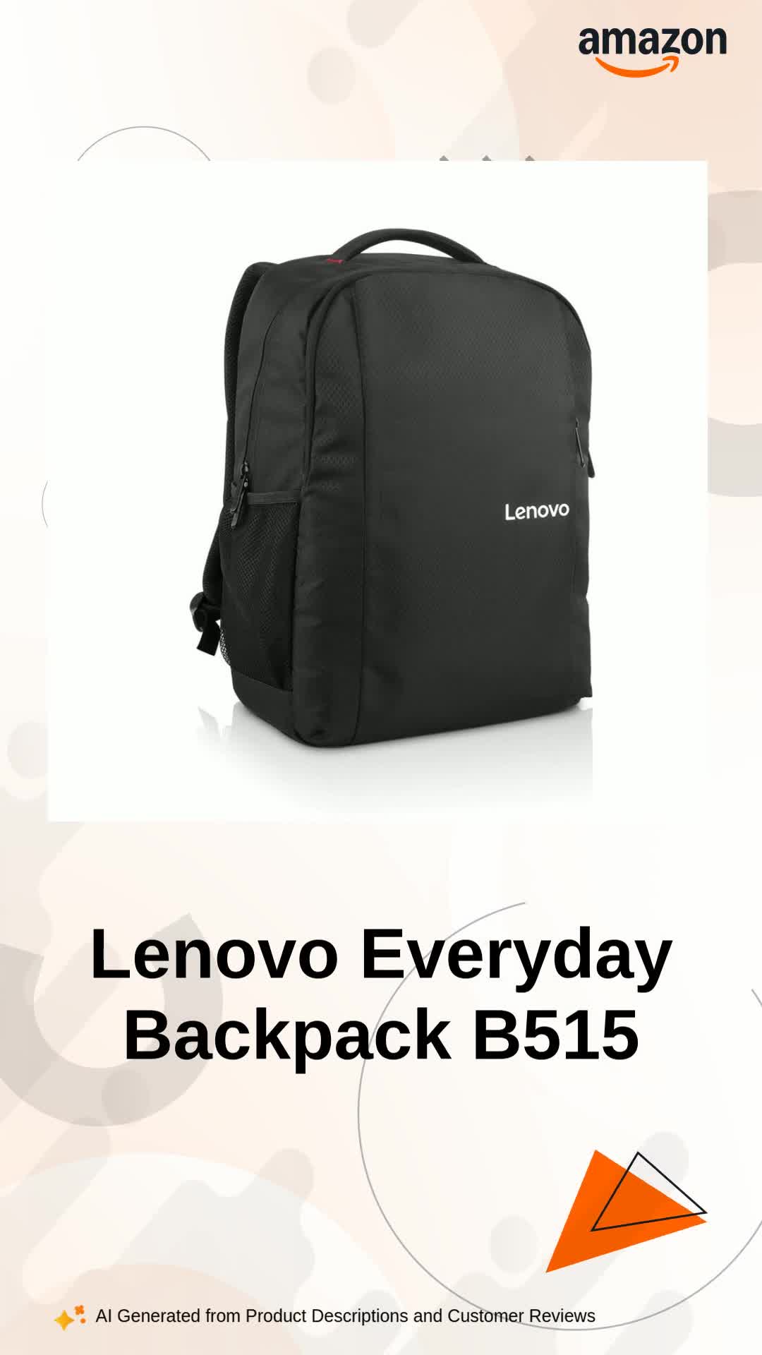Lenovo Everyday Laptop Backpack B515 15.6-inch Black - Buy Lenovo