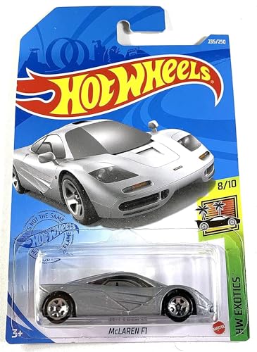 Hot Wheels McLaren F1 Silver 1:64 2021 miniatura 1