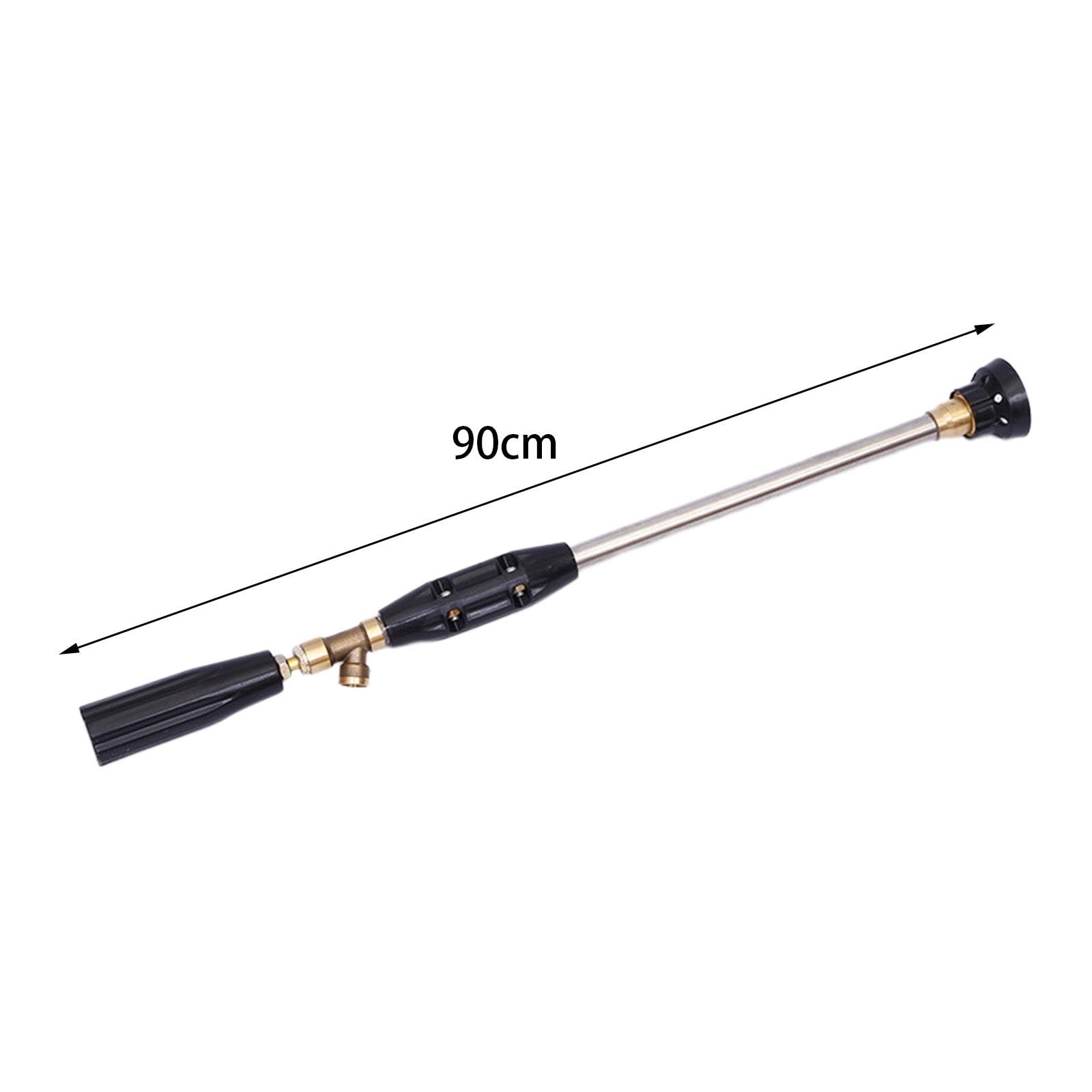 KESOTO Pulverizador de Agua de Alta Presión Rociador Regulable Portatil de Acero Inoxidable Herramienta Resistente para Riego de Jardines Accesorio para, Los 90CM