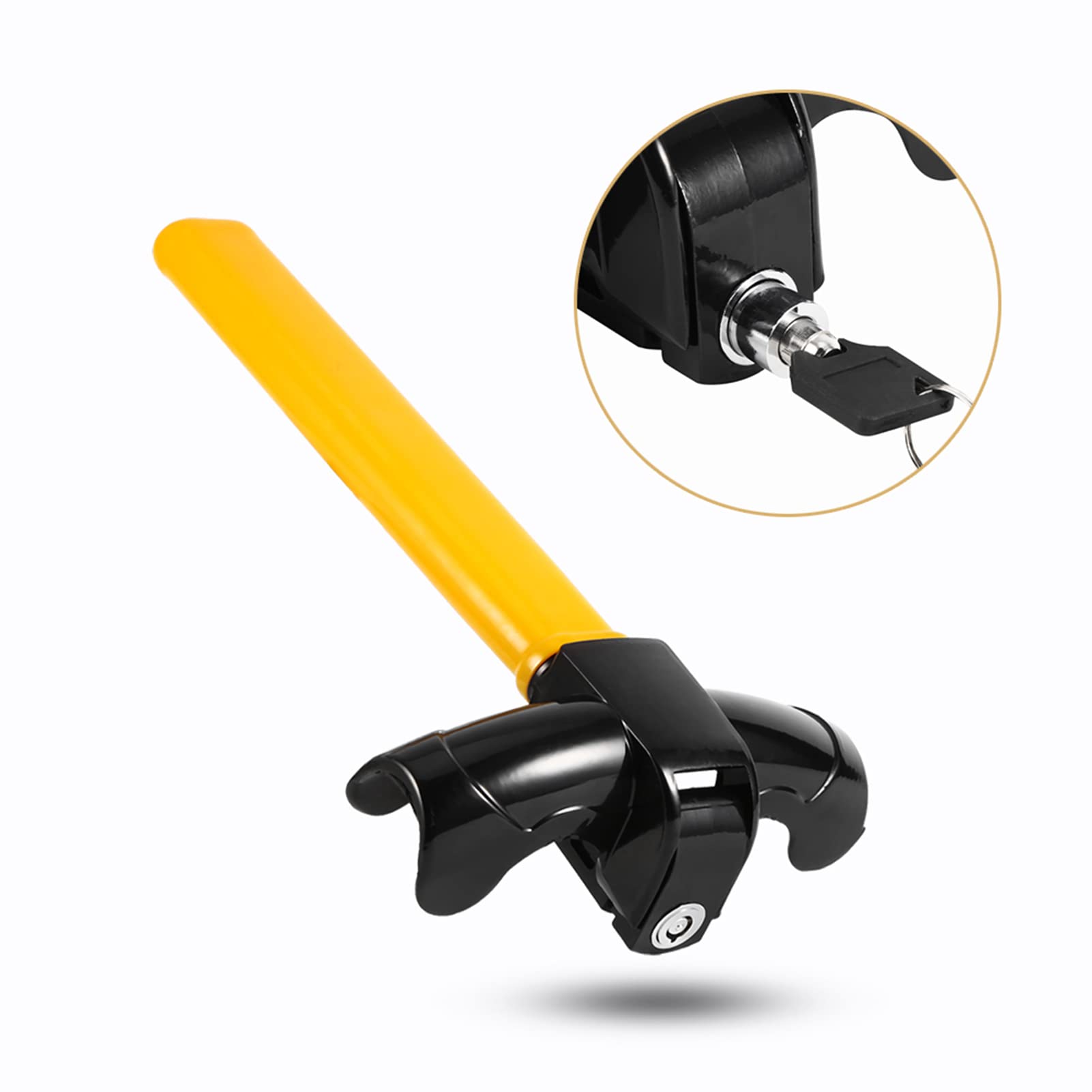 Verrou de sécurité antivol pour voiture, verrouillage rotatif pour volant, montage supérieur Bloque Volant Ceinture