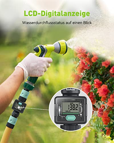 Wasserzähler für Garten von RAINPOINT Präzise Kontrolle des Wasserverbrauchs