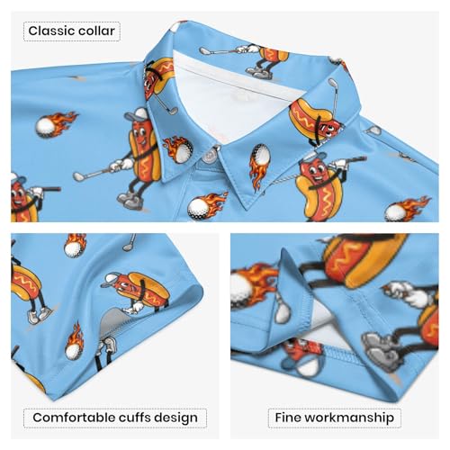 Polo clásico para hombre con mangas cortas, cómodo y ligero, ideal para golf y uso casual miniatura 5