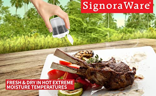 Image of Signoraware BPA Free Plastic Medium Spice Shaker (90mlx2 | White)