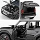 1/32 Toyota Prado Leichtmetallmodell, Kinderspielzeugauto mit Pull Back Funktion, Sound- und Lichtmodellauto, Kinderspielzeug mit zu öffnenden Türen, Geschenk für Kinder von 4-7 Jahren (schwarz)
