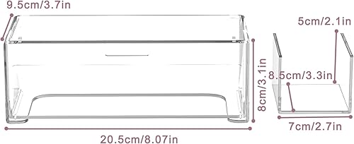 Miniatura 3 de Cajones de almacenamiento apilables de plástico transparente, organizador de cajones de baño, organizador de gabinete de medicina, organizadores de