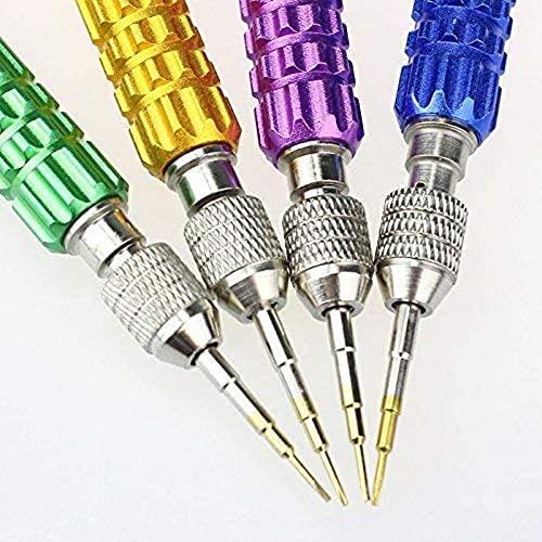 Image of Diy Crafts 5 in 1 Multi-Magnetic Screwdriver Set, Titanium Alloy, Precision Repair Tool Kit for iPhone Samsung Galaxy, Multicolor