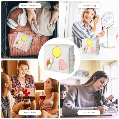 Image of airogym Period Bag for Women, Sanitary Napkin Storage Bag, Functional PU Leather Sanitary Pad Bags for Panty Liners, Tampons, Menstrual Cup Pouches, Sanitary Pads Organizer with Zipper