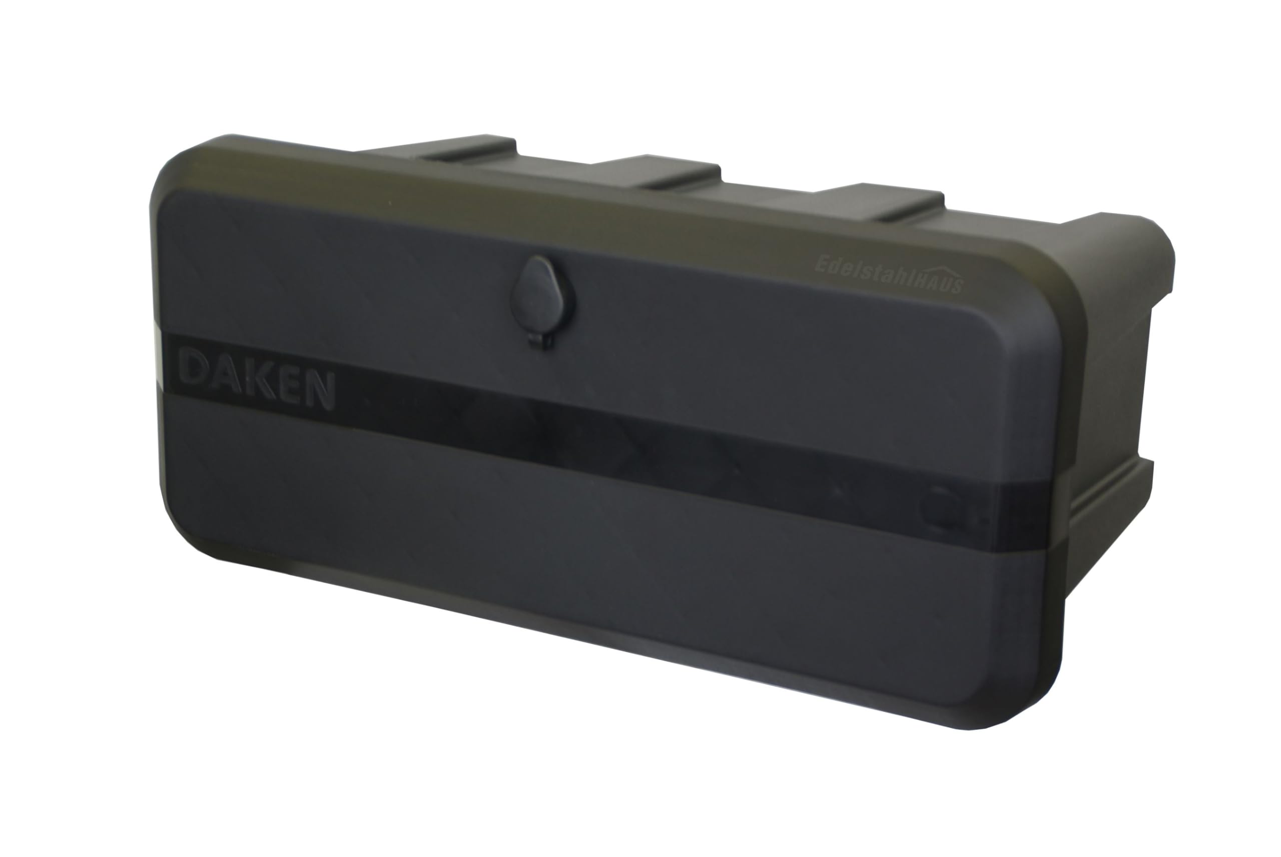 Daken Blackit Lite Deichselbox B24-2 + MON5002 Werkzeugkasten Anhängerbox | Gurtkiste, Staukiste, Montagesatz MON5002, Edelstahlhaus GmbH