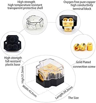 Amazon Com Magic Source 1 個配電模塊0 2 4 儀錶輸出2 音路安培銅地面塊分配 適用於汽車音響分配器 電子 Amazon Com Magic Source 1 個配電模塊0 2 4 儀錶輸出2 音路安培銅地面塊分配 適用於汽車音響分配器 電子