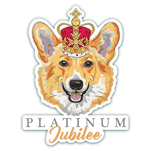 ACALU Autocollant pour chien Corgi du jubilé de platine de la reine de l'âge 70 ans E9z3 Cover