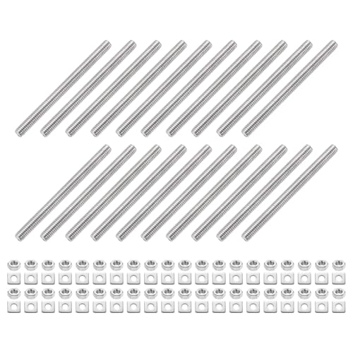 uxcell 20 S˂bh M4-0.7 ˂sb` 50mm XeXX`[ Ep S˂X^bh ibgƃbV[t NvAnK[AU{gp