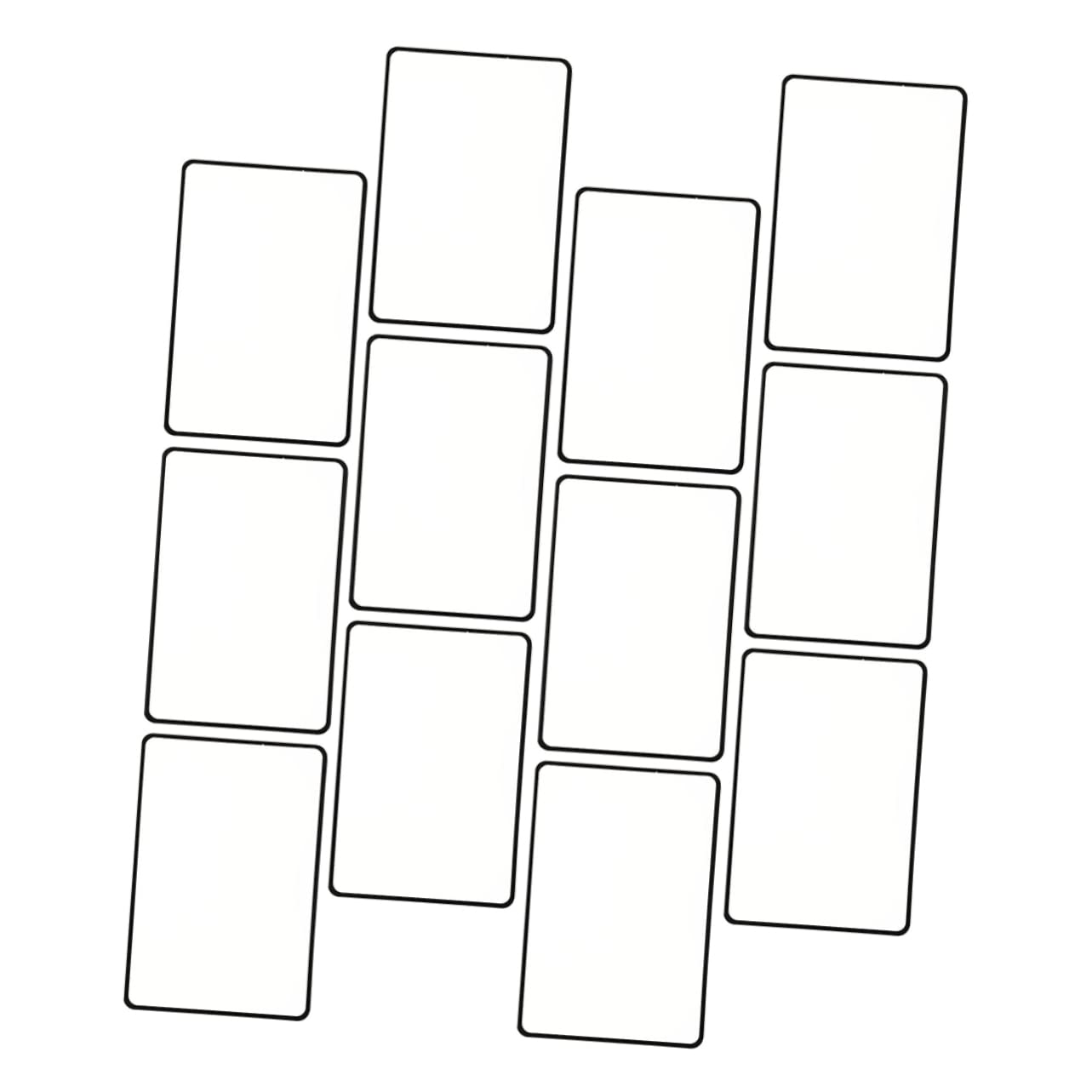 Lente di Ingrandimento da Lettura 3x, 12 Pezzi, Pvc Nero