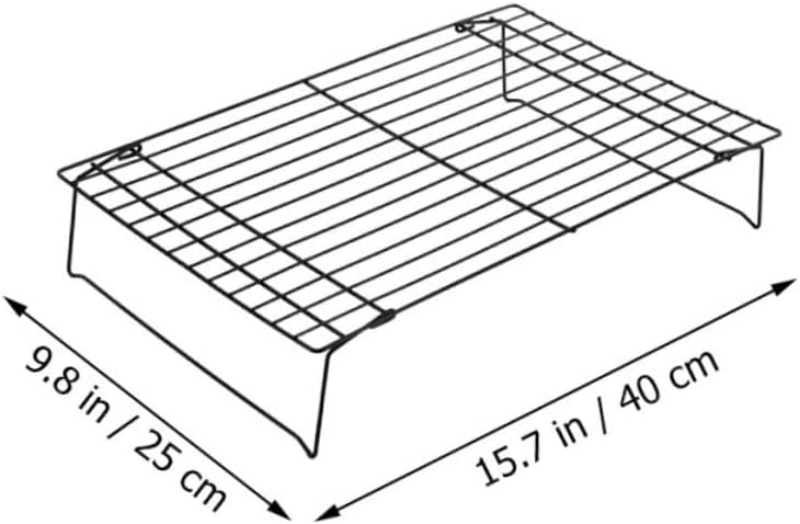 Alipis 3pcs Multi-function Cooling Rack Set Carbon Steel Baking Rack for Cookies Bread Bbq Grilling Non- to Clean for Cooking Cooling and Baking