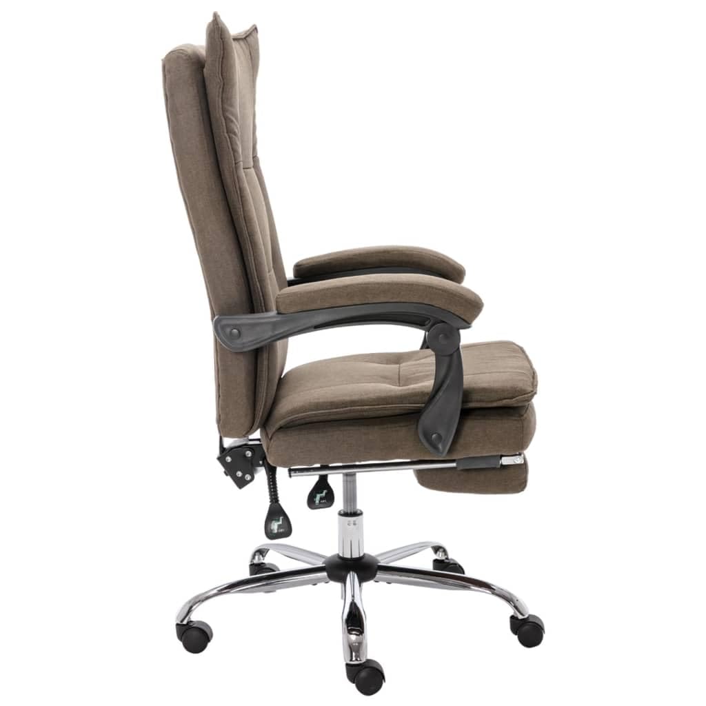 Sedia da ufficio ergonomica con funzione reclinabile e poggiapiedi, sedia da scrivania regolabile in altezza, sedia direzionale in tessuto, sedia girevole con schienale alto, per casa