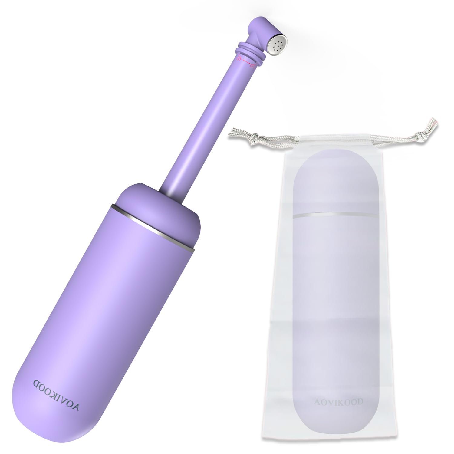 AOVIKOOD Portable Bidet for Postpartum & Perineal Care - Handheld, Leakproof Design, 380ml, Travel-Friendly, Eco-Friendly, Reusable Peri Bottle - Hygienic Cleaning Solution (Purple)