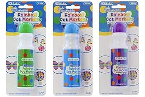 Washable Kids Dot Markers Blue Purple Green Painting Craft Markers