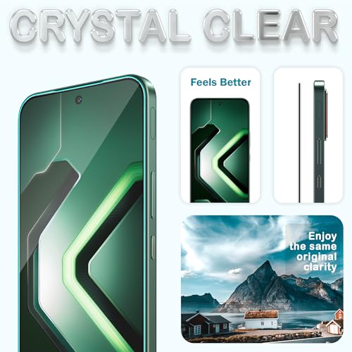 Image of ArmourPro Military Grade Gorilla Tempered Glass Compatible For Infinix GT 30 5G (6.78 Inch) With Easy Installation Kit for Smartphone| Edge To Edge Coverage | Black, Pack of 2