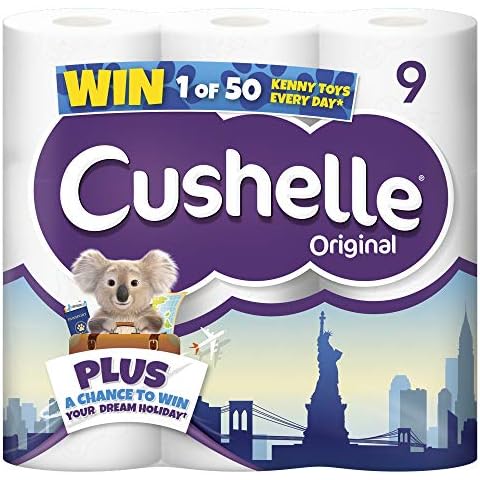 Cushelle Original Toilet Paper, Pack of 9 Cover