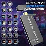 BADGOAL 2025 Upgrades Retro Game Console Stick, Nostalgia Gaming Stick, Over 20,000 Games and 23 Emulators, Upgraded Dual 2.4G Wireless Controllers, Plug & Play TV Video Gaming Stick with 64GB Memory - Image 2