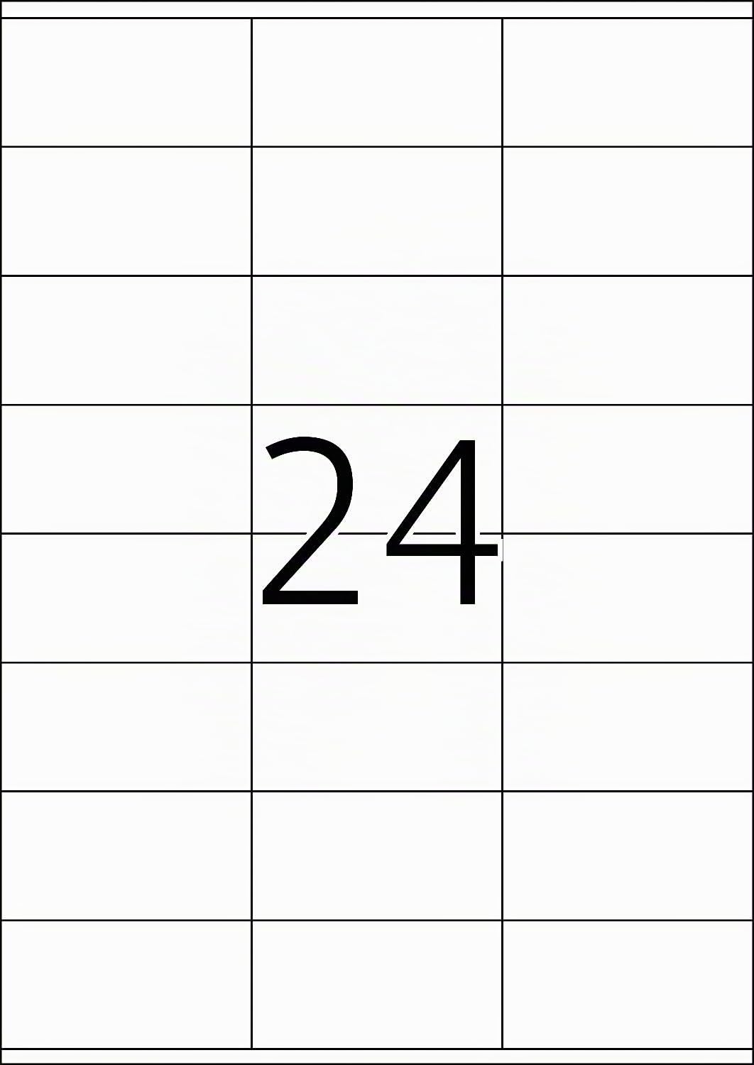 TopStick Etichette per Indirizzi, 70 x 36 mm, Etichette Adesive A4 per Stampante, 24 Etichette per Foglio, Bianco