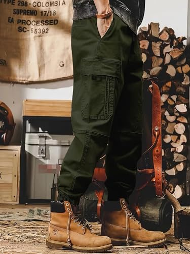 Image of Lymio Cargo for Men || Cotton Cargo Pant || Drawstring Waist Pant (Also Available in Plus Sizes) (101-104)