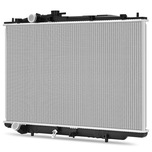 Image of UIU Engine Coolant Radiator Compatible with Acura TL 2004-2006 V6 3.2L, Replace# 19010RDAA51, 19010RDAA52