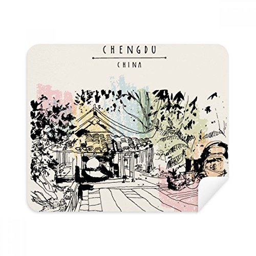 A Peaceful Pavilion in Lijiang of China Cleaning Cloth Screen Cleaner 2pcs Suede Fabric