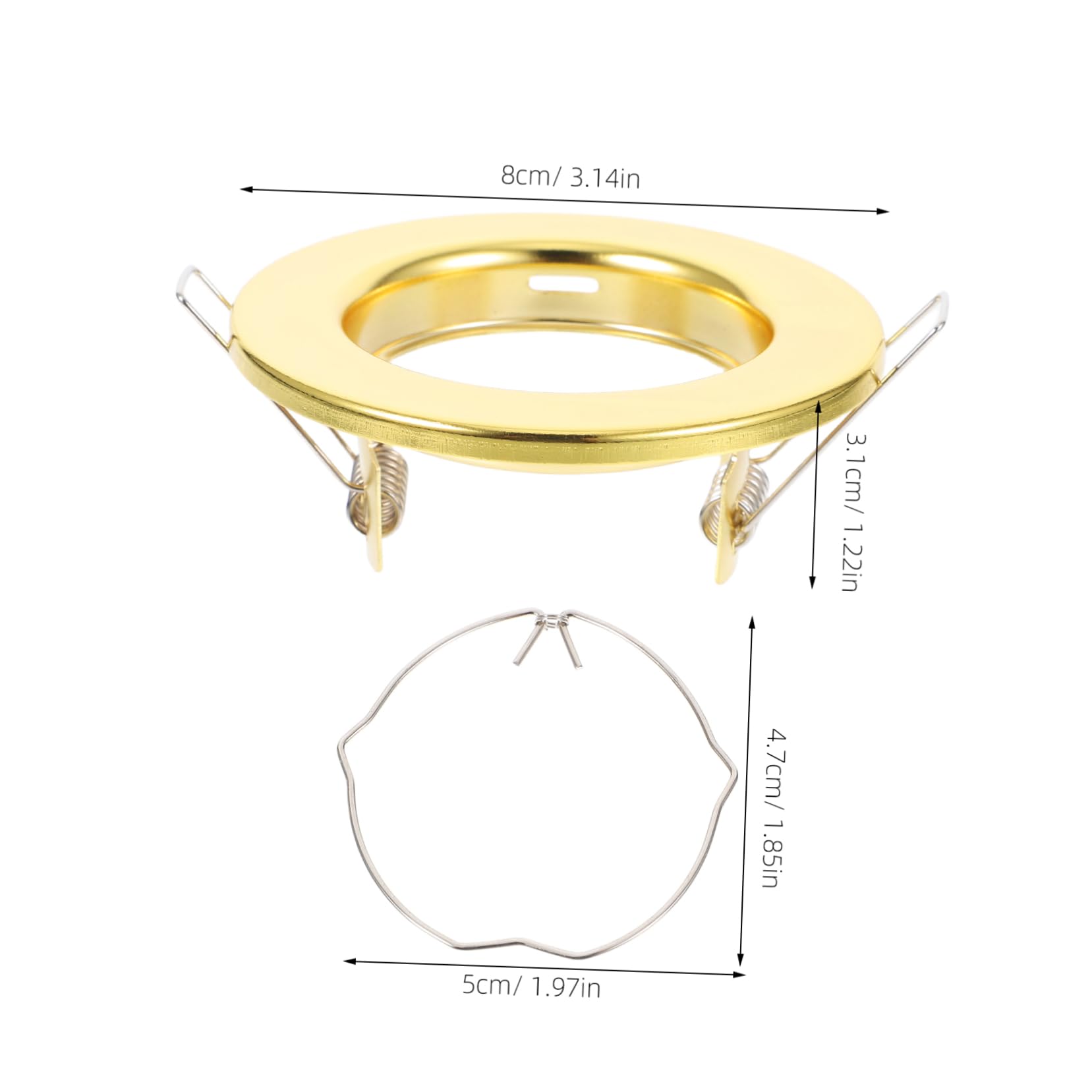 KALLORY Sturdy Iron Ceiling Lamp Housing Mr16/gu10 Minimalist Design Easy Install Multiple Colors