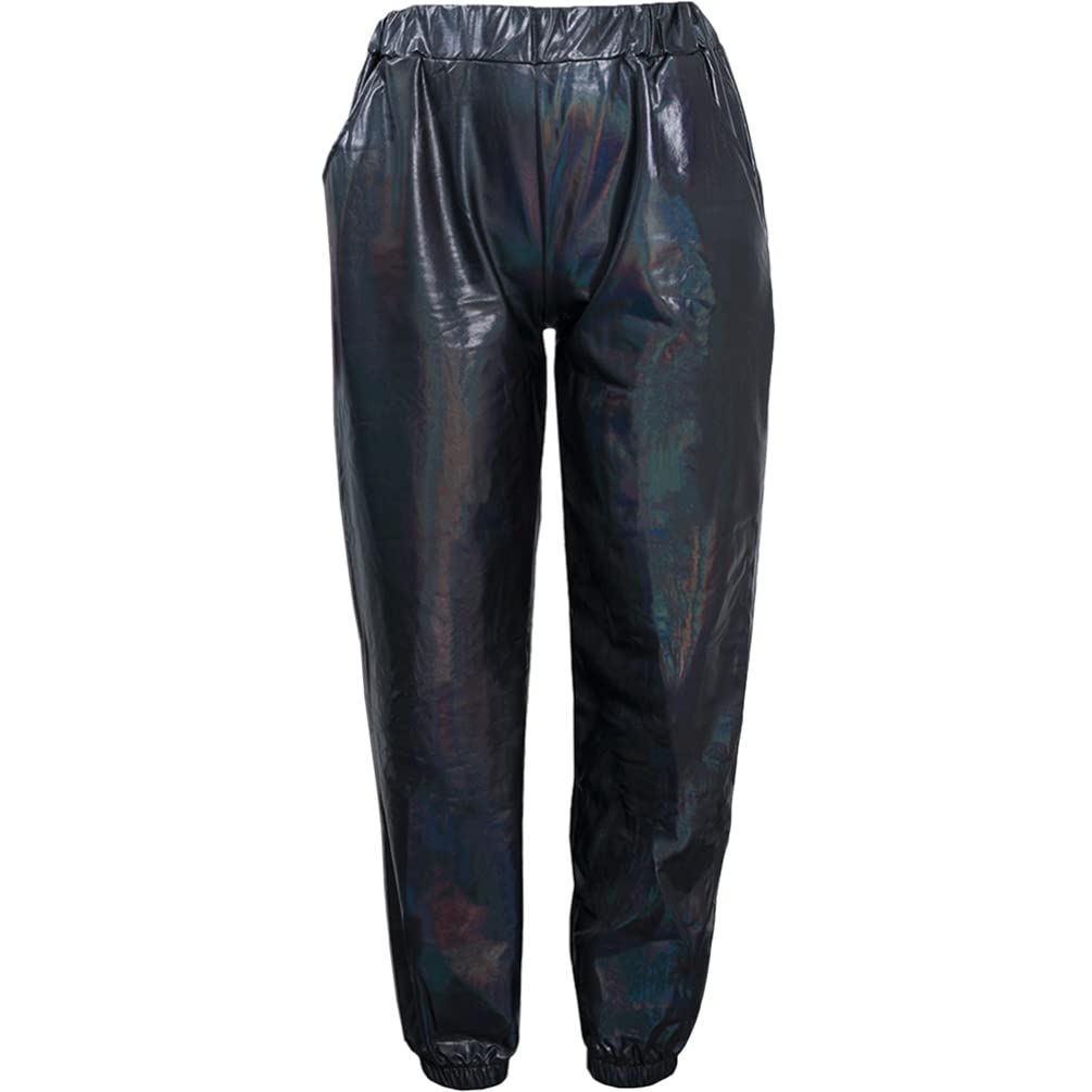 SOIMISS Leisure Trousers for Women High Waist Stretchy Design Comfortable Elasticated Pants for Sports Parties and Daily Wear