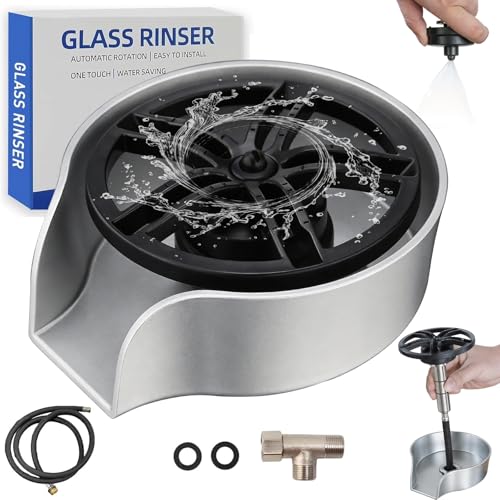 Glass Rinser for Kitchen Sink 360 Degree Rotating Glass Rinser